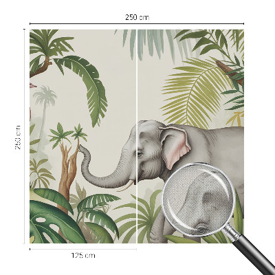 Papel mural con patrón decorativo Escena exótica