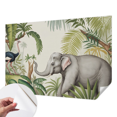 Papel mural con patrón decorativo Escena exótica