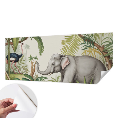 Papel mural con patrón decorativo Escena exótica