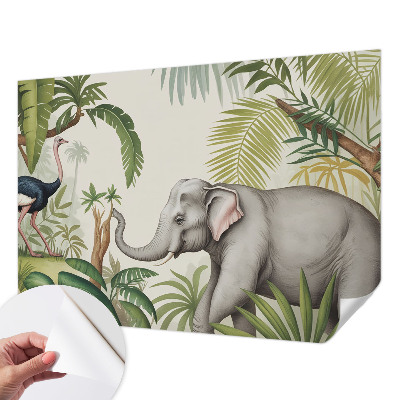 Papel mural con patrón decorativo Escena exótica