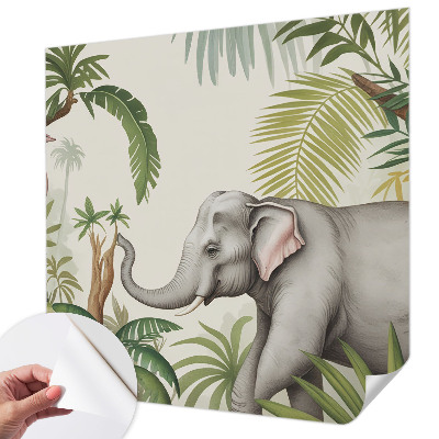 Papel mural con patrón decorativo Escena exótica