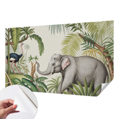 Papel mural con patrón decorativo Escena exótica