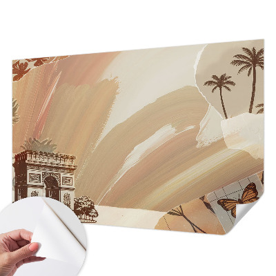 Mural de pared con estampado hermoso Viaje exótico