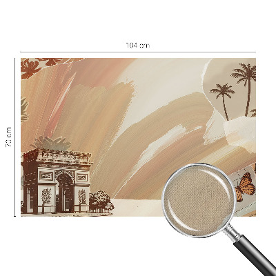 Mural de pared con estampado hermoso Viaje exótico