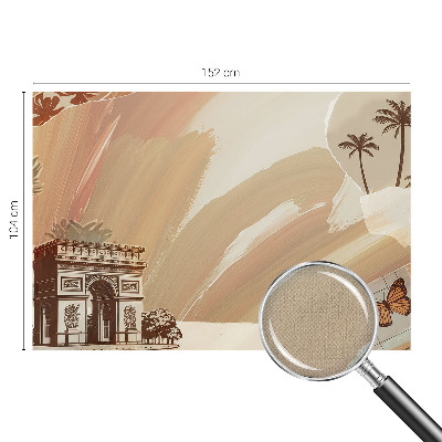 Mural de pared con estampado hermoso Viaje exótico
