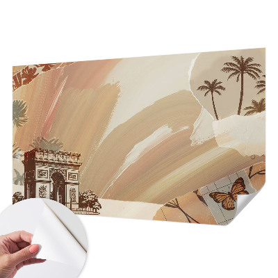 Mural de pared con estampado hermoso Viaje exótico