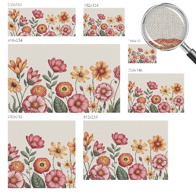 Fotomural decorativo para cabecero de cama con un arreglo floral