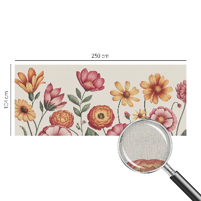 Fotomural decorativo para cabecero de cama con un arreglo floral