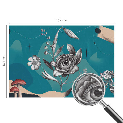 Papel mural texturado decorativo Ojo de flor