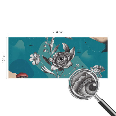 Papel mural texturado decorativo Ojo de flor