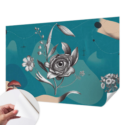 Papel mural texturado decorativo Ojo de flor