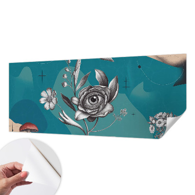 Papel mural texturado decorativo Ojo de flor