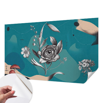 Papel mural texturado decorativo Ojo de flor