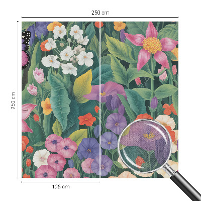 Papel mural con patrón decorativo explosión de flores