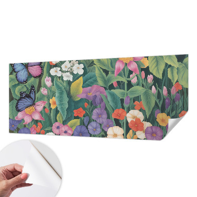 Papel mural con patrón decorativo explosión de flores