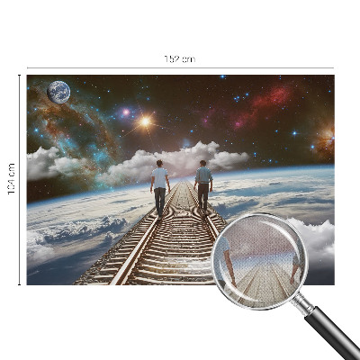 Mural de pared con estampado hermoso Viaje espacial