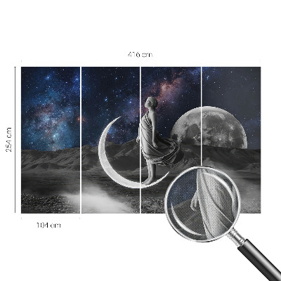 Mural de pared con estampado hermoso sueños nocturnos