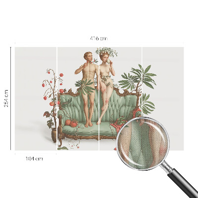 Papel mural texturado decorativo Elegancia misteriosa