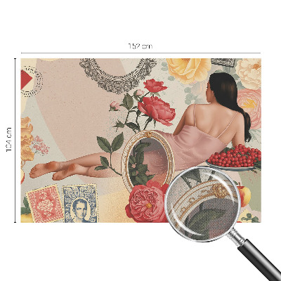Mural de pared con estampado hermoso Elegancia floral