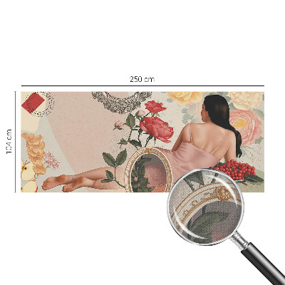 Mural de pared con estampado hermoso Elegancia floral