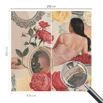 Mural de pared con estampado hermoso Elegancia floral