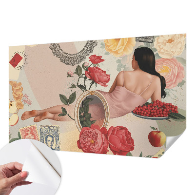 Mural de pared con estampado hermoso Elegancia floral
