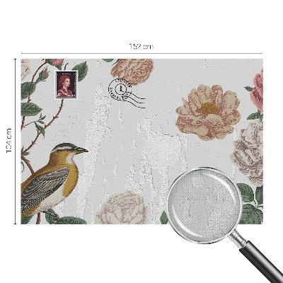 Fotomural decorativo para cabecero de cama Flores antiguas