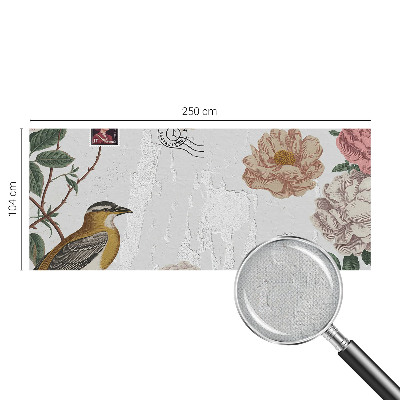 Fotomural decorativo para cabecero de cama Flores antiguas