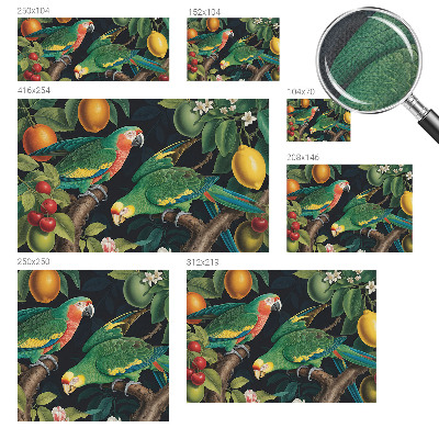 Papel mural con patrón decorativo Aventura tropical