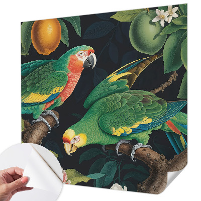 Papel mural con patrón decorativo Aventura tropical