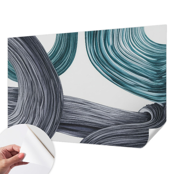 Papel mural texturado decorativo Líneas de fluidos
