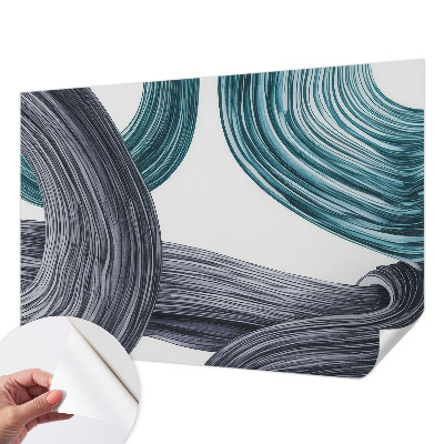 Papel mural texturado decorativo Líneas de fluidos