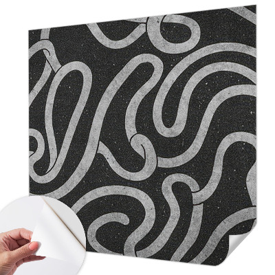 Papel mural texturado decorativo Formas retorcidas