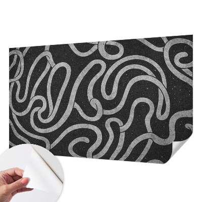Papel mural texturado decorativo Formas retorcidas
