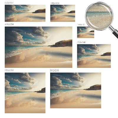 Mural de pared con estampado hermoso Costa soleada