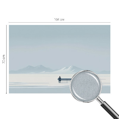 Fotomural decorativo para cabecero de cama Paisaje minimalista