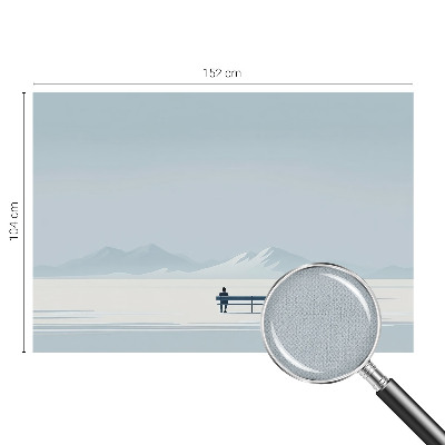 Fotomural decorativo para cabecero de cama Paisaje minimalista