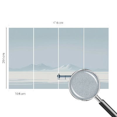 Fotomural decorativo para cabecero de cama Paisaje minimalista