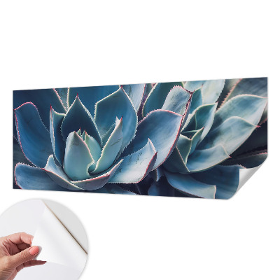 Papel mural con patrón decorativo Aloe verde