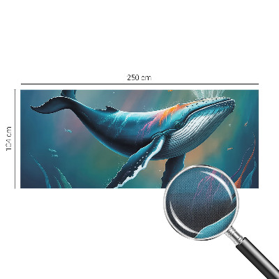 Mural de pared con estampado hermoso con motivo de gigante marino