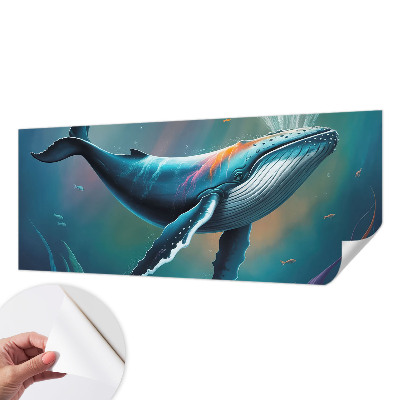 Mural de pared con estampado hermoso con motivo de gigante marino