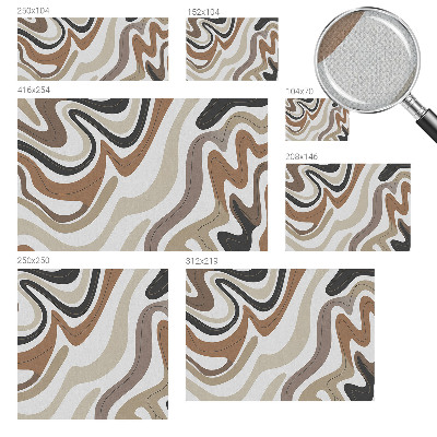 Fotomural decorativo para cabecero de cama Ondas armoniosas