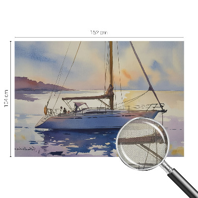 Mural de pared con estampado hermoso con diseño de velero hacia el oeste