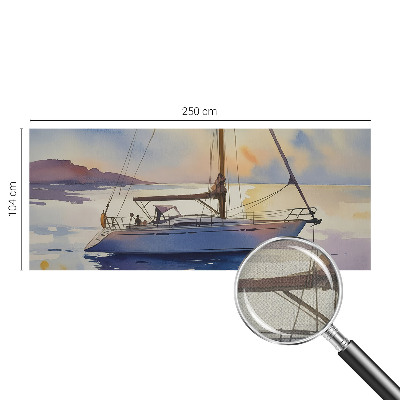 Mural de pared con estampado hermoso con diseño de velero hacia el oeste