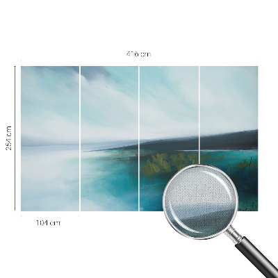 Fotomural decorativo para cabecero de cama Armonía del agua
