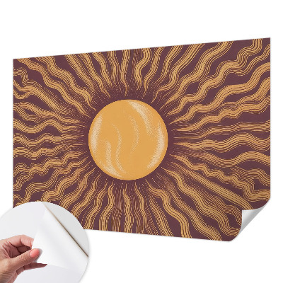 Papel mural texturado decorativo rayos del sol