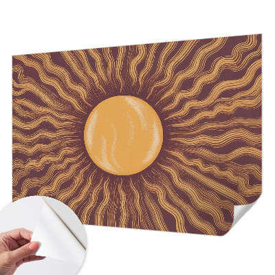 Papel mural texturado decorativo rayos del sol