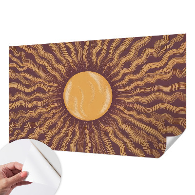 Papel mural texturado decorativo rayos del sol
