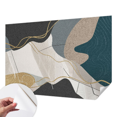 Papel mural texturado decorativo Formas abstractas