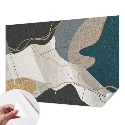 Papel mural texturado decorativo Formas abstractas